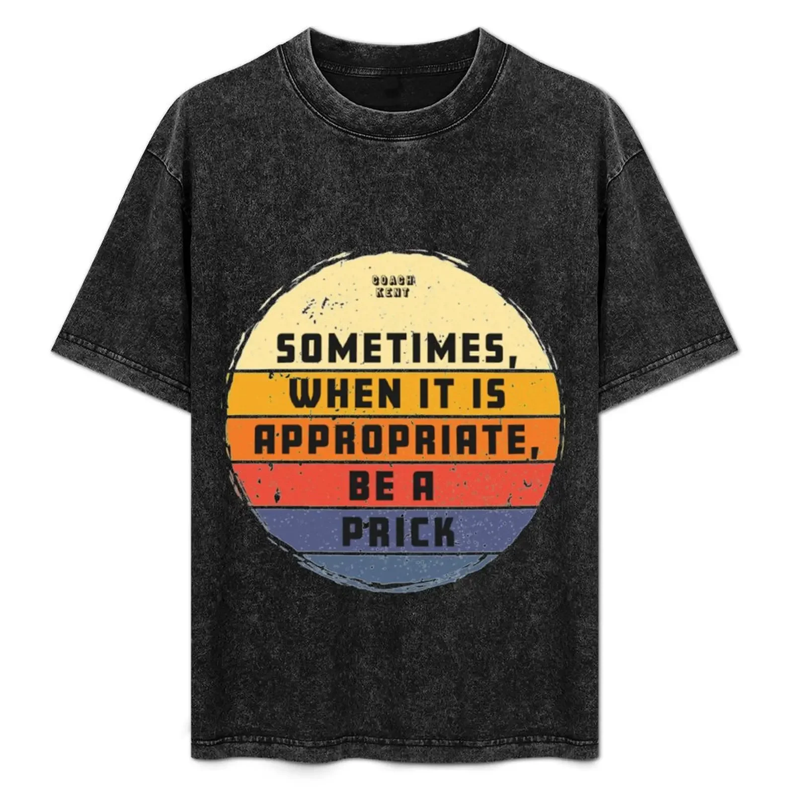 

Sometimes When It Is Appropriate, Be A Prick Retro Vintage T-Shirt essential t shirt summer shirt men t shirts