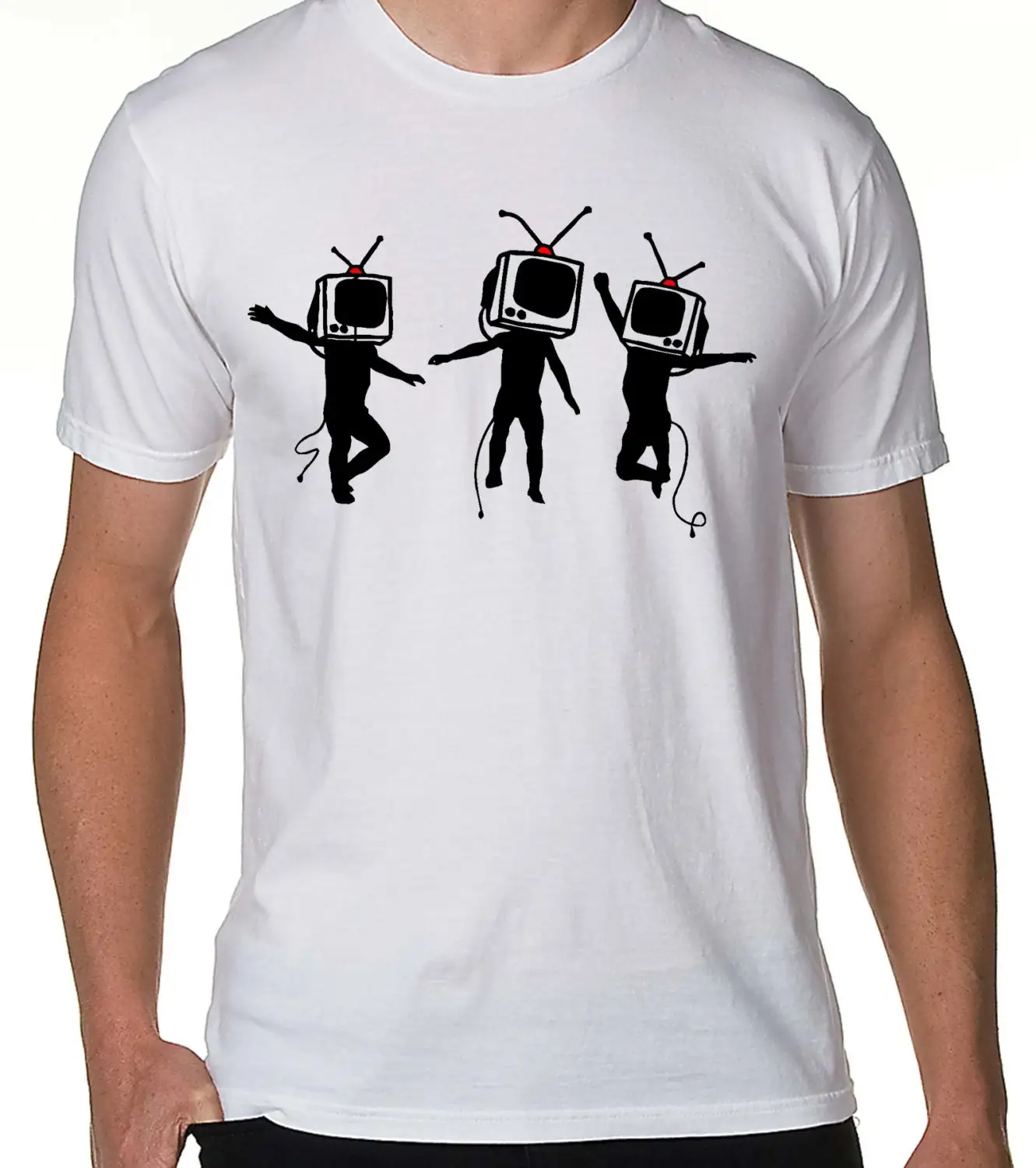 Banksy Telly Head Mens T Shirt