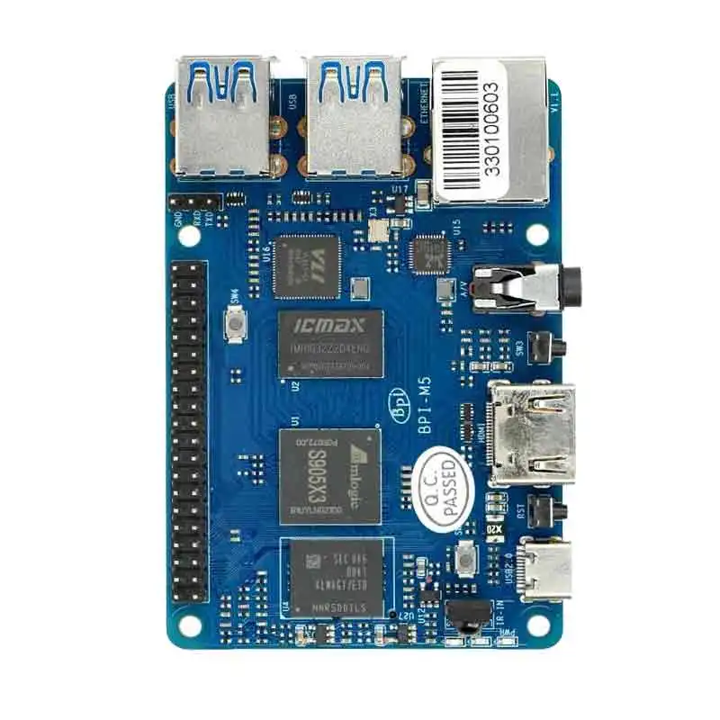 Banana Pi BPI-M5 Berry with Amlogic S905x3 chip design 16G eMMC compatible with Raspberry Pi 3B Size High Performance like 4B