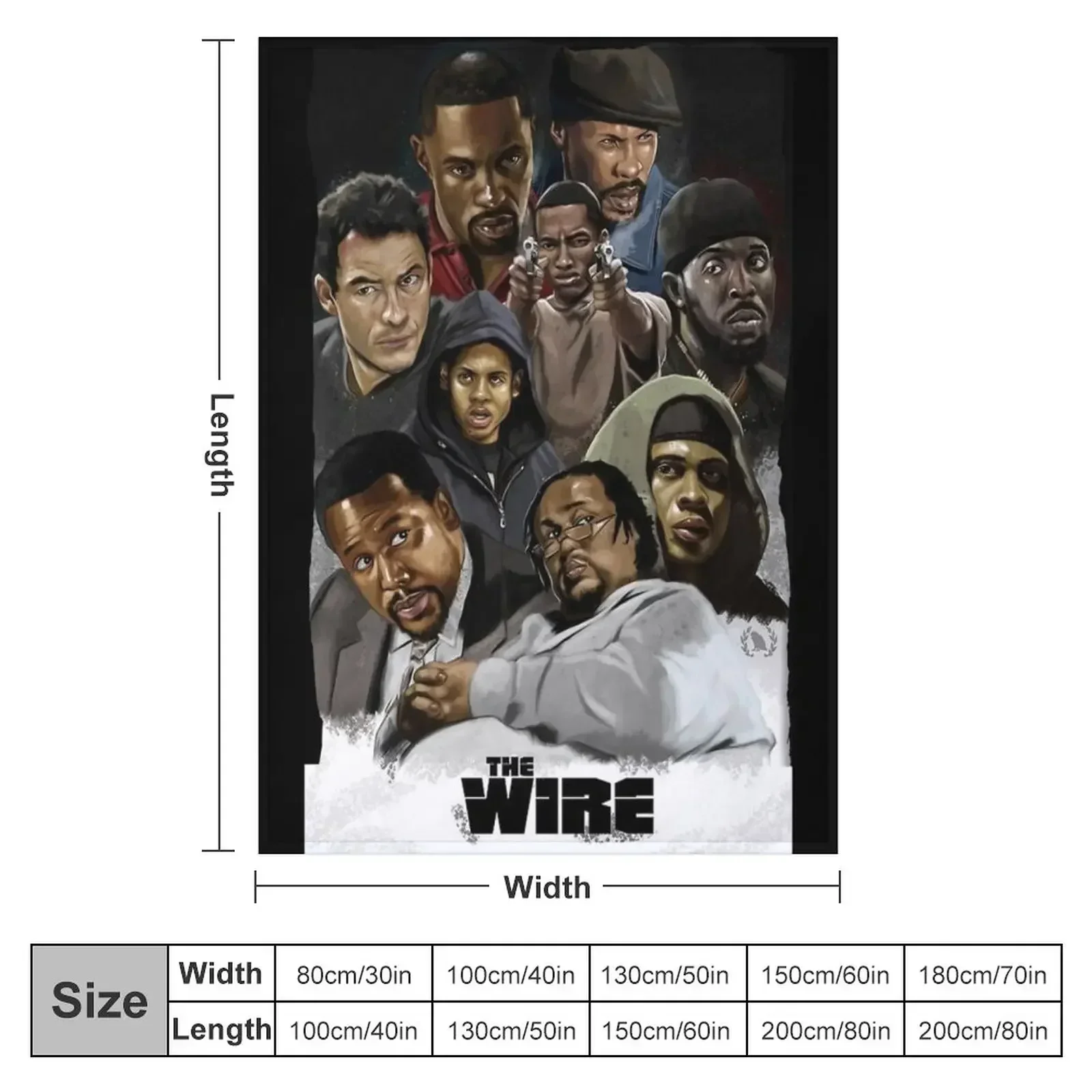 New Omar Little Michael K Williams The Wire Poster Throw Blanket Winter beds Warm Cute Summer Heavy Blankets