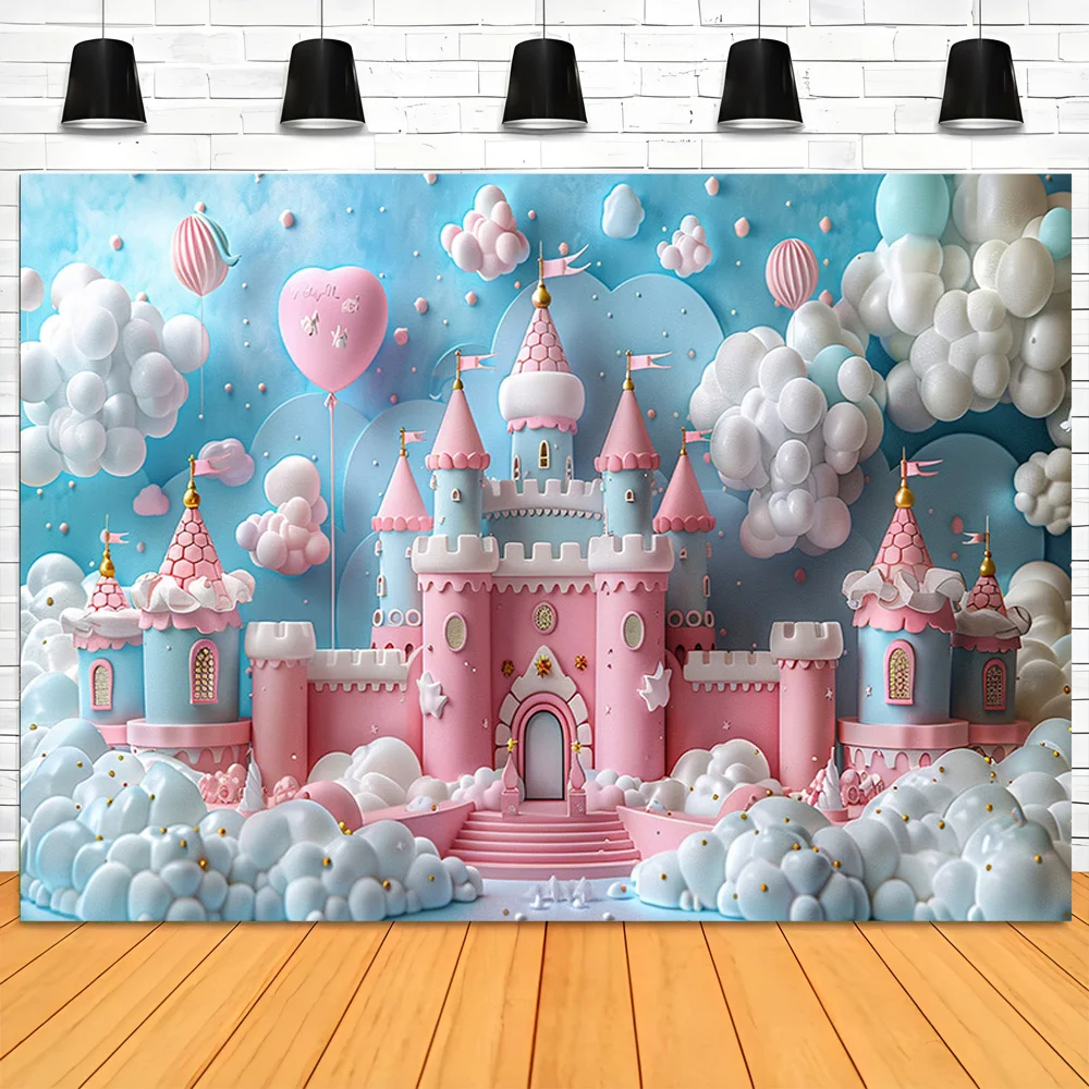 

Arch Balloons Happy Birthday Photography Backdrops Props Candy Cakes Party Banners Newborn Baby Photo Studio Background TF-14