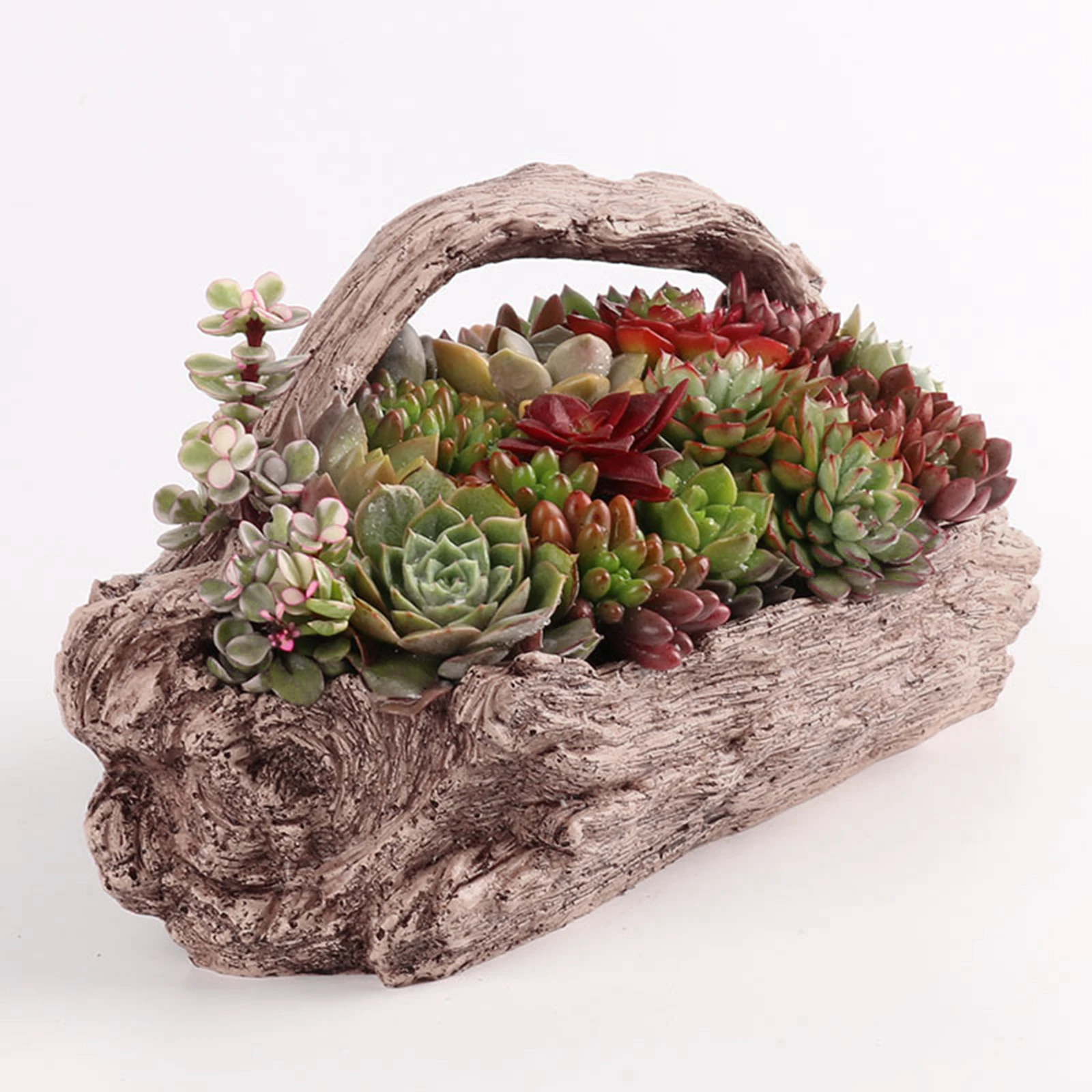 Resin Tree Shaped Succulent Planter Desk Flower Pot Landscape Ornament Garden Cactus Plant Pot Outdoor Indoor Container