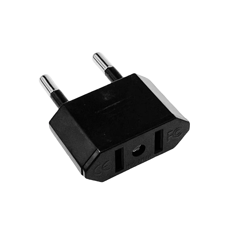 محول السفر محول القابس الأمريكية CN الولايات المتحدة إلى الاتحاد الأوروبي التوصيل اليورو قابس طاقة محول كهربائي التيار المتناوب مقبس كهربائي المخرج #2