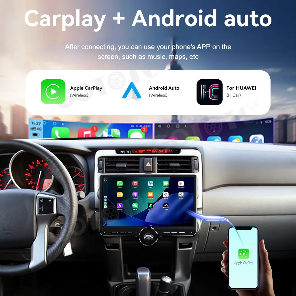 Radio Tape Recorder Android 15 11.5‑Inch For Toyota 4 Runner 2010‑2015 Car Multimedia Player GPS Navi Radio Stereo Head Unit