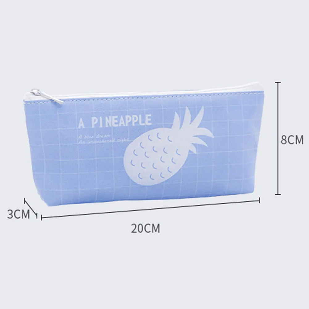 Bolsa de lápices trapezoidal invertida, portalápices con cremallera ligera, para viajes al aire libre