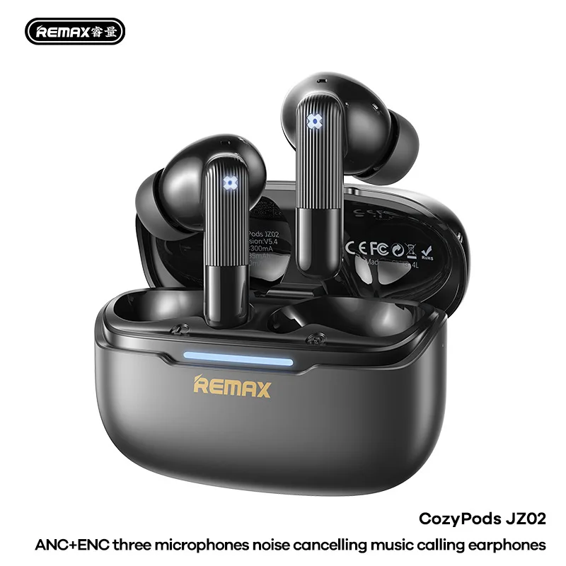 

Наушники REMAX CozyPods JZ02ANC+ENC с тремя микрофонами и шумоподавлением, Bluetooth 5.4, звук высокой четкости