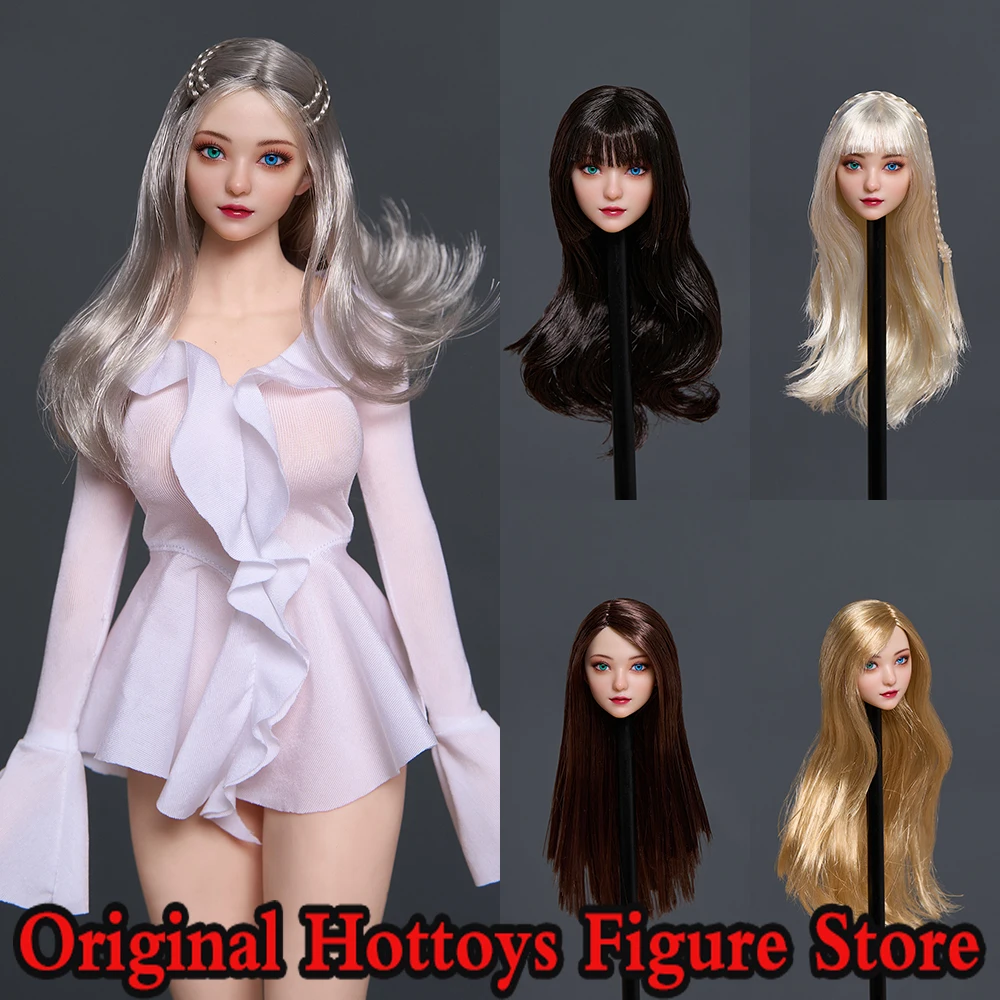 

Z6TOYS ZC015 1/6 Scale Women Soldier Head Sculpture Lele Mobile Eye Edition Beauty Head Carving For 12-inches Action Figure Doll