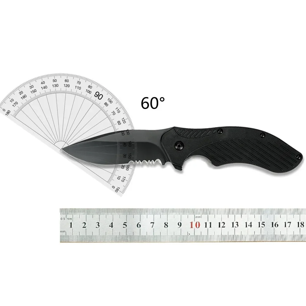 1670BLK Military Clash Tactical Flipper Folding Knife 8CR13MOV Blade Portable Outdoor Survival Knives Camping Hunting EDC  Tools