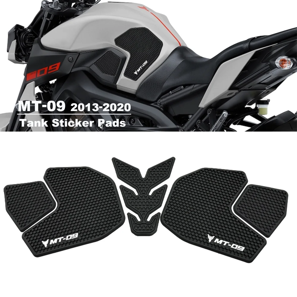 For YAMAHA MT09 FZ-09 FZ09 MT-09 MT 09 2013-2020 2014 2015 2016 2017 Motorcycle Non-slip Side Fuel Tank Stickers Waterproof Pad