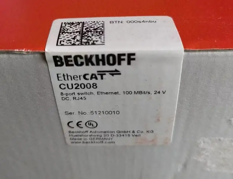 

Ethernet-коммутатор becjoff CU1128 CU2005 CU2016EtherCAT