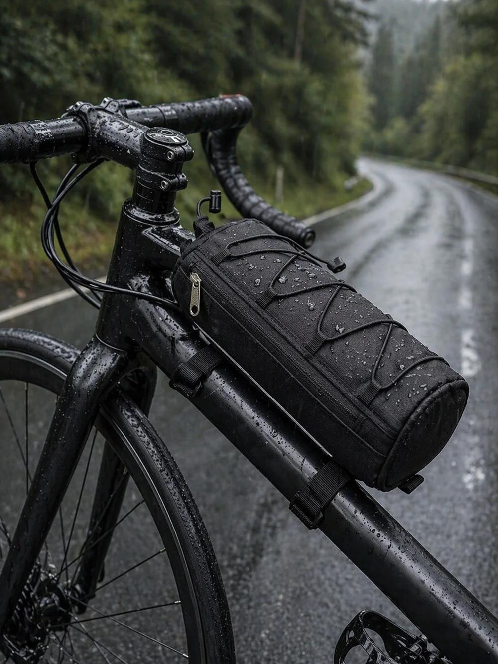 AliExpress NONE Bike Top Tube Bag Waterproof Canvas Large Capacity Bicycle Frame Shoulder Bag Outdoor MTB Road Cycling MTB Front Tube Bag