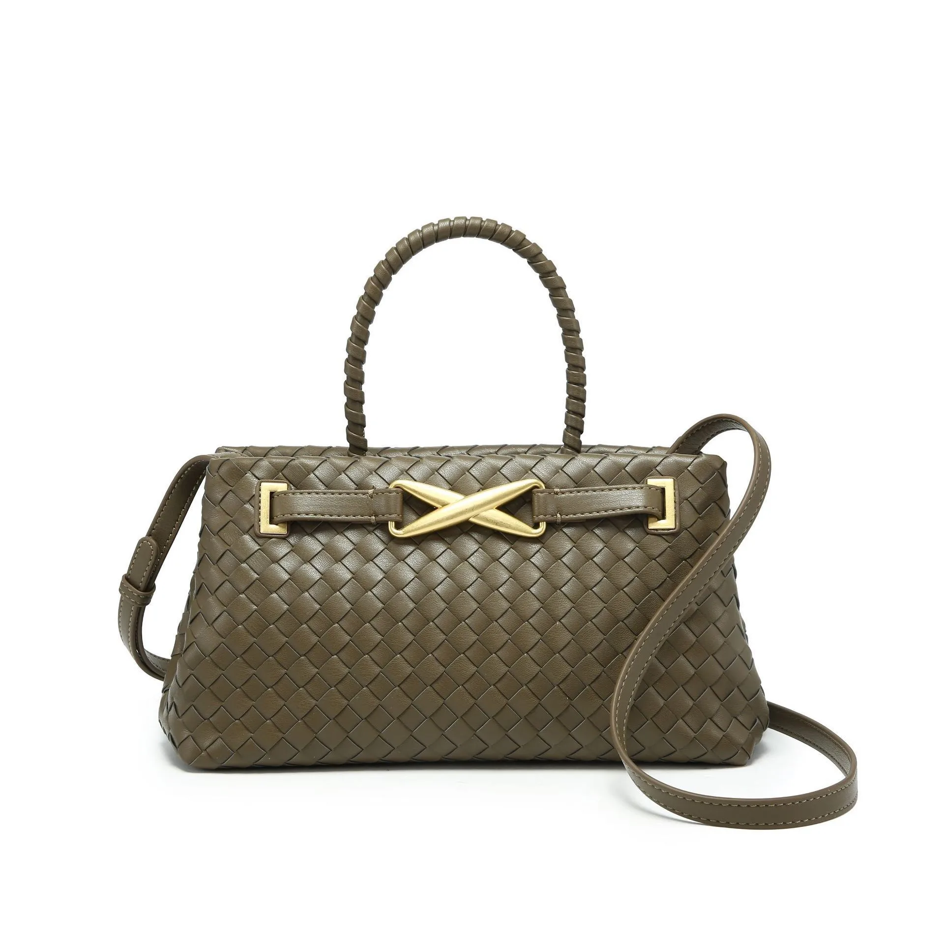 

2026 New Arrival Bestseller Quilted Woven Bag Chic Luxury Stylish Fashion Top Handle Bag Trendy Versatile Shoulder Crossbody Bag