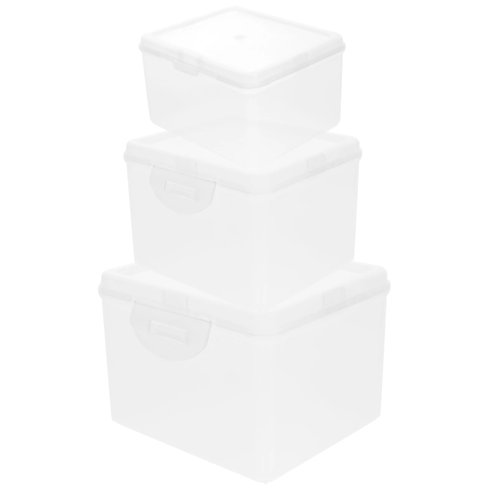 

3Pcs Scrapbook Paper Organizer Clear PP Material Storage Box Anti-Wear Deformation Multipurpose Craft Organizer