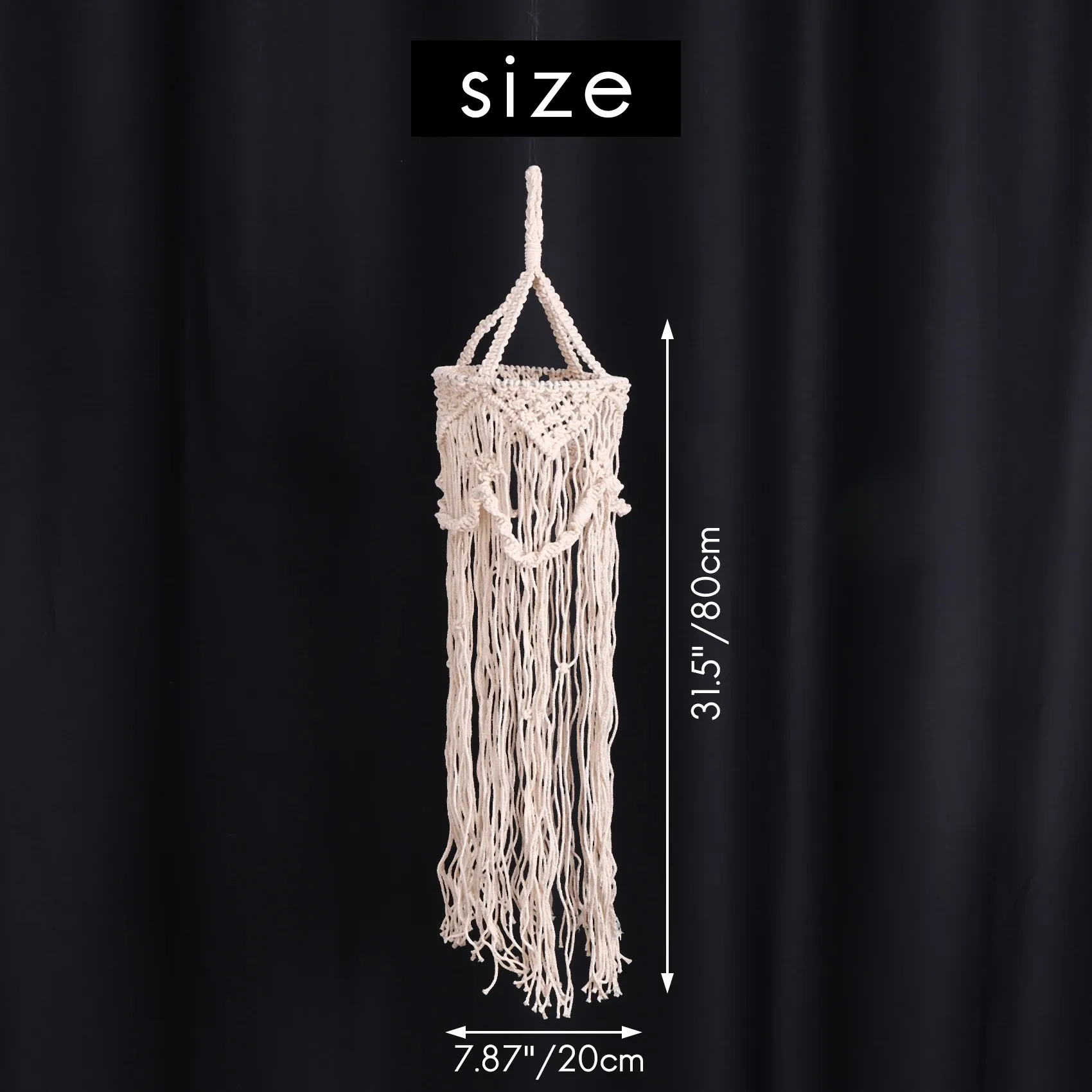 AT02-Chandelier Boho Decor Hand-Woven Charm Macrame Wall Hanging Creative Home Bunk Home Decoration Lamp Shade Mandala