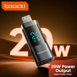 Toocki USB C to Lighting Adapter OTG Connector Digital Dispaly PD 20W Fast Charging Cable OTG For iPhone 14 13 12 11 Pro Max 8 7