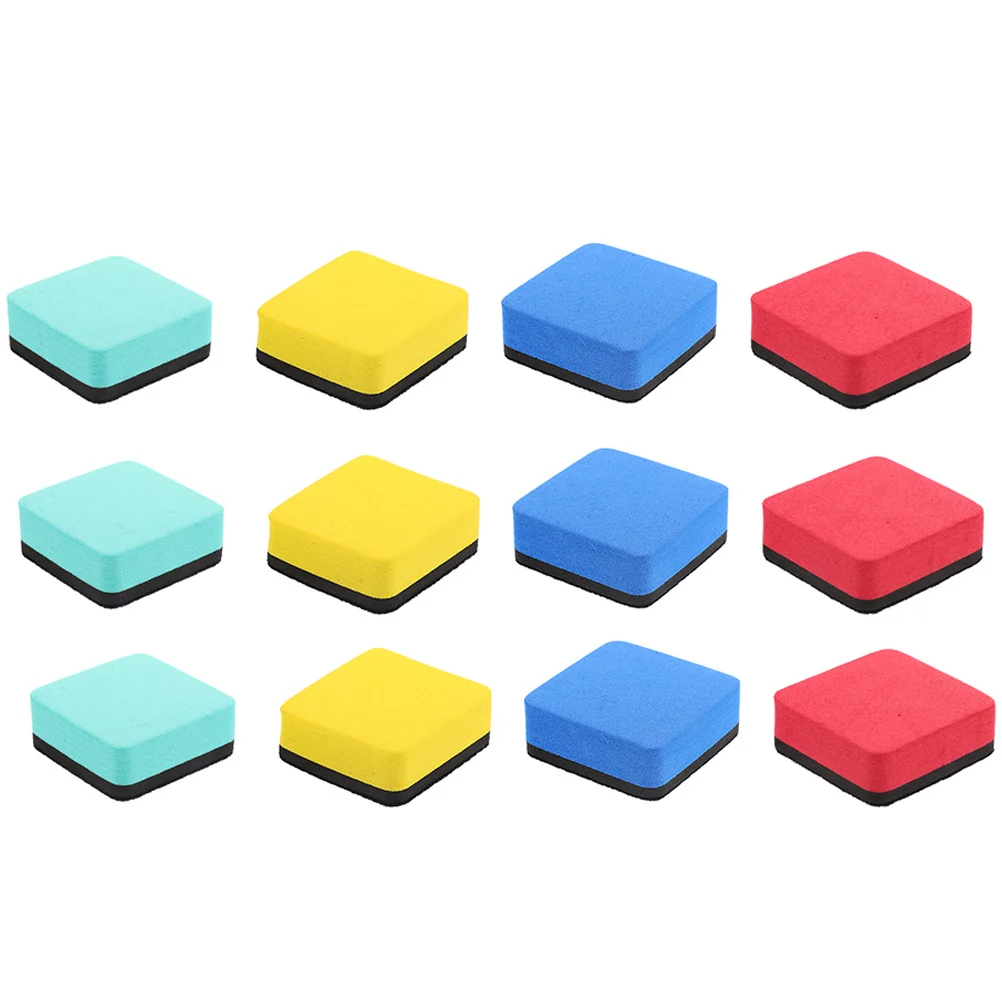 12 Pcs New Material Whiteboard Eraser Child Office Erasers for Kids Mini Chalkboard Eva Dry