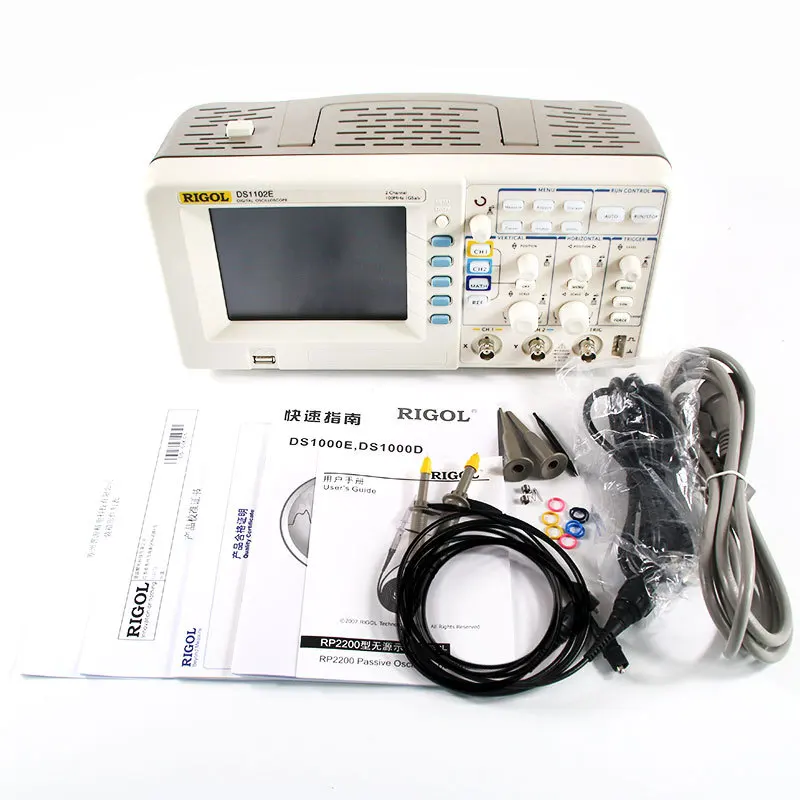 Oscilloscope DS1102E digital oscilloscope DS1052E dual-channel 100M sampling 1G oscilloscope