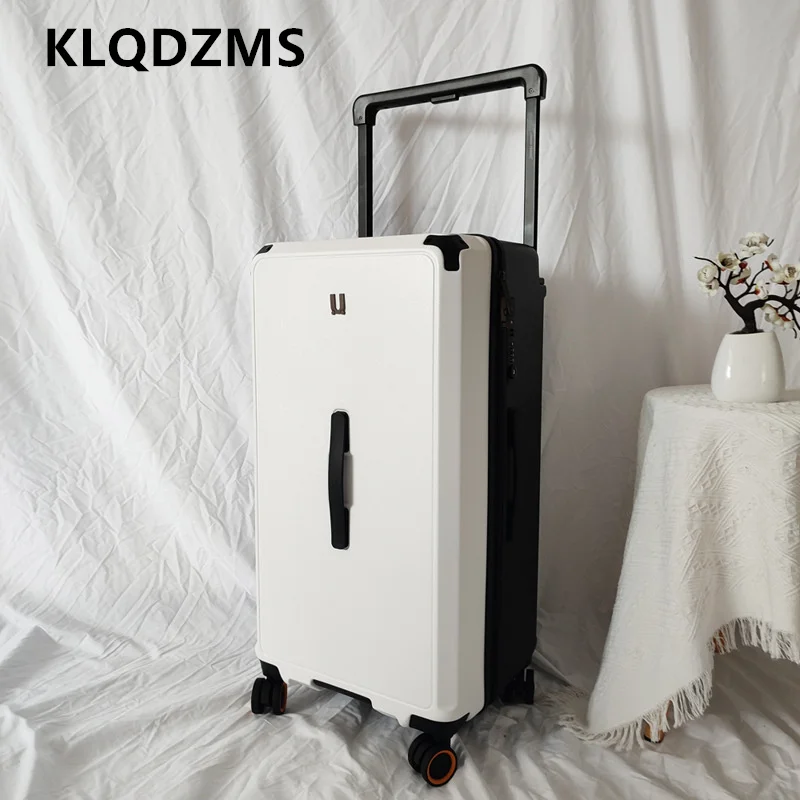 KLQDZMS أمتعة السفر 26 "28" 30 "32" 34 بوصة سعة كبيرة حقيبة تروللي بعجلات صندوق كلمة المرور المرأة مع عجلات المتداول حقيبة