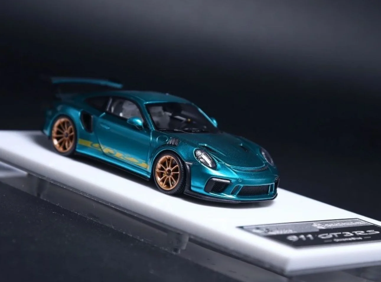 Fuelme 1:64 911(991.2) GT3 RS edición limitada coche en miniatura de resina adorno coleccionable