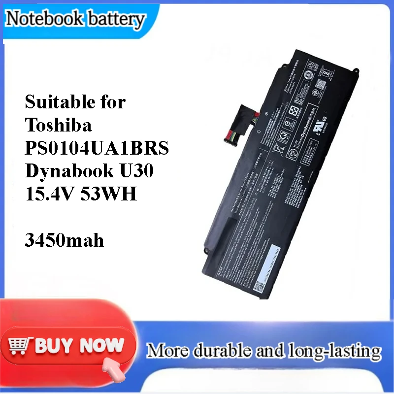 for Toshiba PS0104UA1BRS Dynabook U30 Laptop Battery 15.4V 53WH Replacement