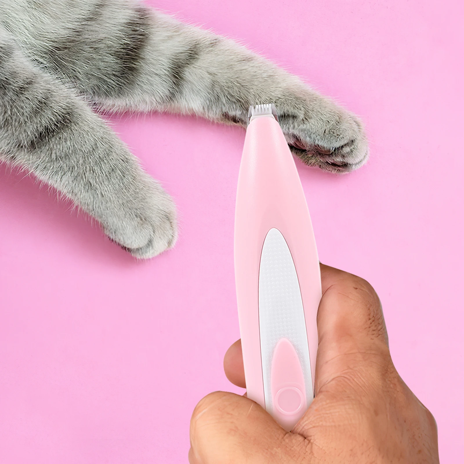 

Pet Shaver Cat Dog Grooming Tool USB Rechargeable Pink Electric Trimmer Durable Low Noise Portable Hair Clippers for Paws