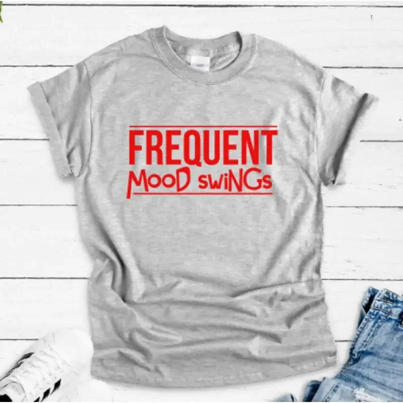 Frequent Mood Swings Gray T Shirt
