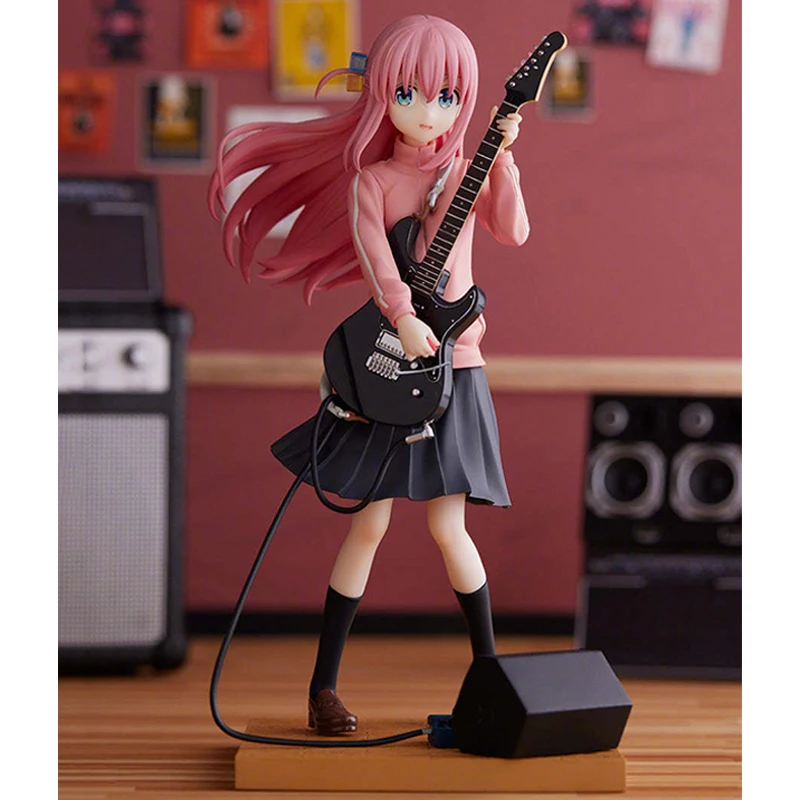 In Stock Original FuRyu TENITOL Lonely Rock Gotoh Hitori 19.5CM Anime Figurine PVC Model Collection Ornament Toys Ornament Gift