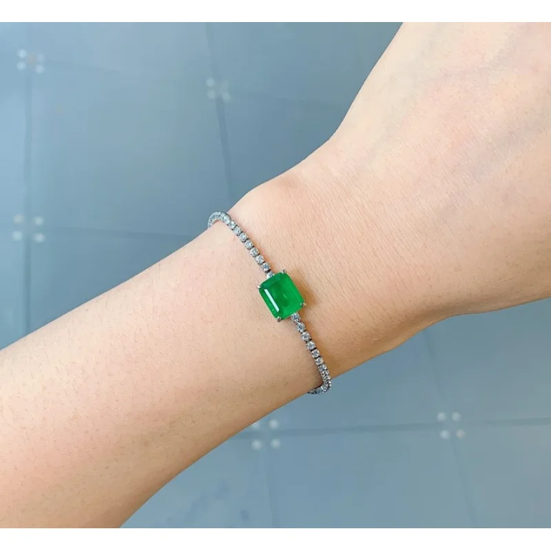 Jewelry Internet Hot Fresh Korean Fashion Emerald Imitation Paraiba Bracelet