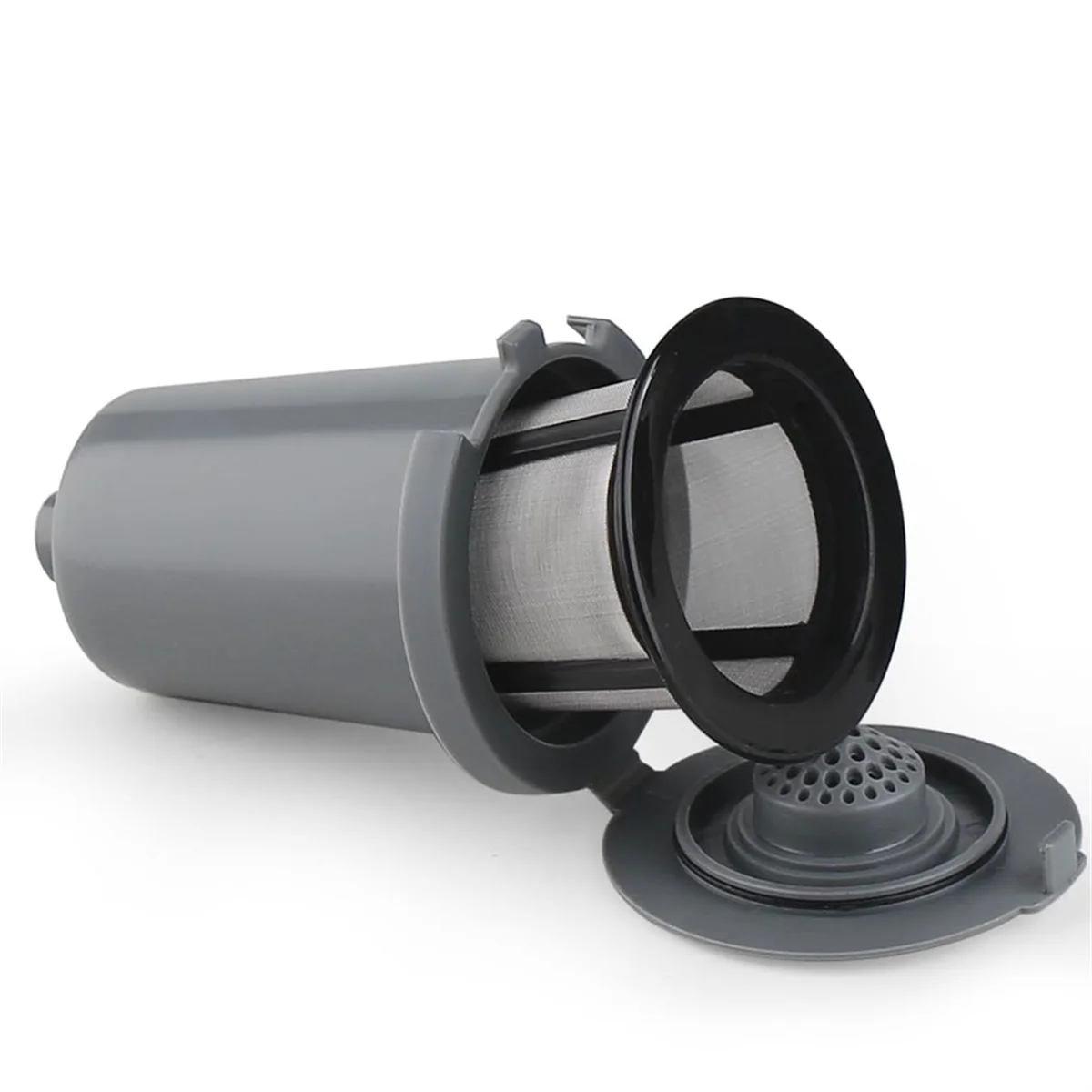 A62K Replacement Parts 2pcs Grey Reusable Filter Cup, Compatible for Single Coffee Makers