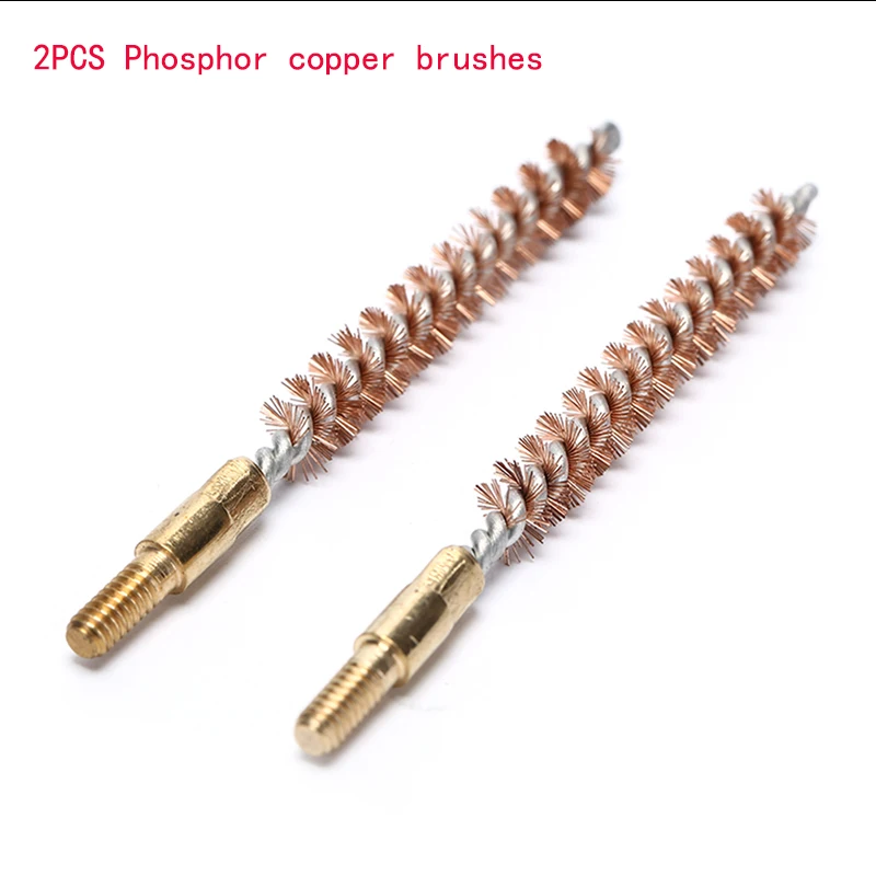  2pcs/lot High Quality 22.223cal Phosphor Bronze Bore Brush for Thread Pistol Rifle Shotgun Wholesale