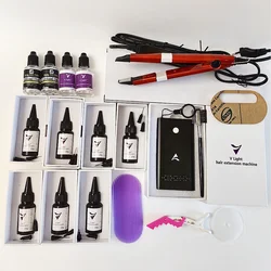V-Light Technology Hair Extension Machine new system tape hair extension set v light hair extensions tools for salon