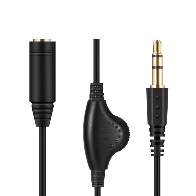 3.5m Jack AUX Male To Female Adapter extend Extension Cable Audio Stereo Cord with Volume Control Earphone Headphone Wire L1