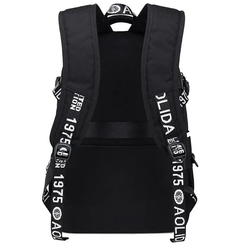 Jujutsu Kaisen Print Backpacks Teenarges Schoolbag Anime Men Women Causal USB Charge Port Laptop Outdoor Bags Black Mochila