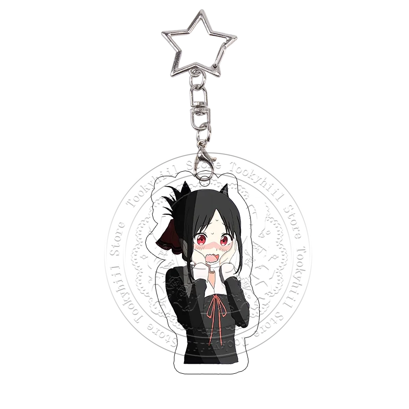 Kaguya-sama: Love Is War Acryl-Schlüsselanhänger-Set Kaguya Shinomiya Miyuki Shirogane Chika Fujiwara Niedliche Anime-Anhänger Festivalgeschenk – Detail 2