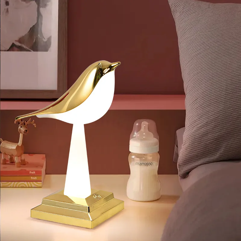 

LED Internet Celebrity Aromatherapy Bird Table Lamp Creative Magpie Decorative Lamp Bedroom Bedside Touch Charging Night Light
