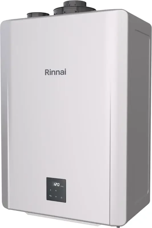 Rinnai RX199iN Condensing Smart Sense Natural Gas or Propane Tankless Water Heater, Indoor or Outdoor Water Heater, Up to 11.1 G