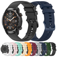 20mm 22mm Silicone Band For TicWatch Pro 3 Ultra GPS/LTE 2021 2020 Soft Bracelets For TicWatch GTH 2 E3 S2 E 2 GTW Sports Strap