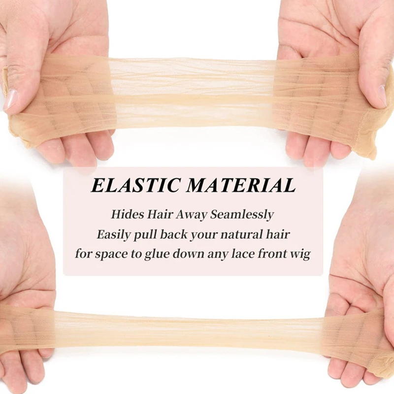 10/30/50Pcs Invisible Ultra-thin Stretchy Stocking Caps HD Wig Cap For Women Lace Front Wigs Sheer Wig Cap Thin Nylon Cap