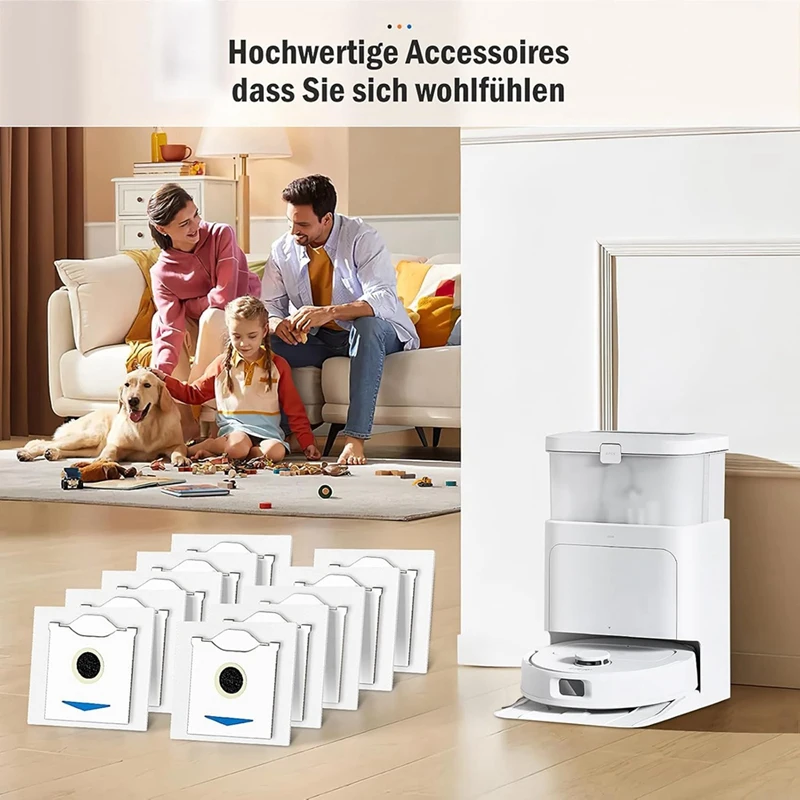 JDZD-أكياس الغبار ل Ecovacs Deebot N30 Pro Omni جهاز آلي لتنظيف الأتربة أكياس استبدال أجزاء الملحقات