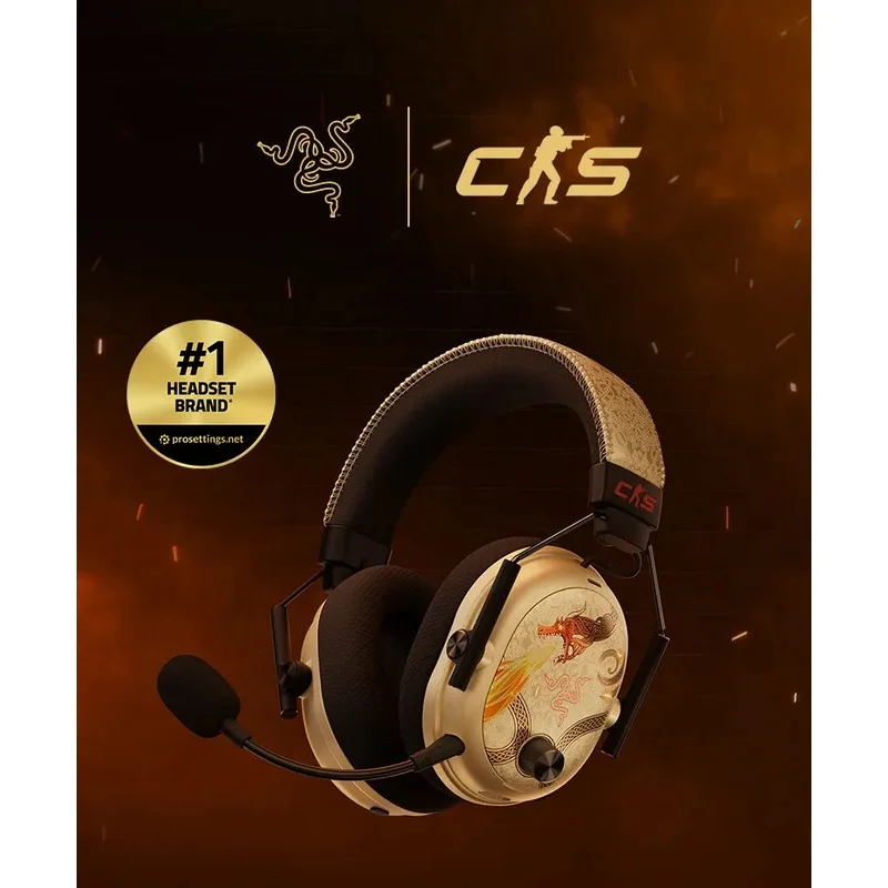 NEW Razer BlackShark V3 Pro CS2 Edition Wireless ANC Gaming Headset 50mm Driver Full Band Mic 2.4GHz PC
