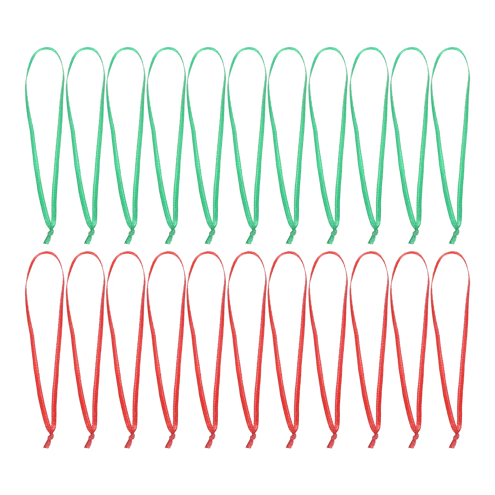 

200 Pcs Filament Christmas Tree Hanging Ribbon Polyester Decorative Ornament Hangers
