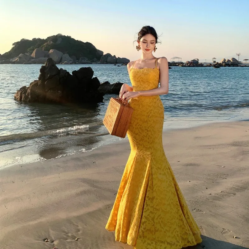 

Sexy Fold Bandage Sleeveless Party Dresses Women Elegant Evening Long Dresses Backless Bodycon Summer Vacation Dress Vestidos