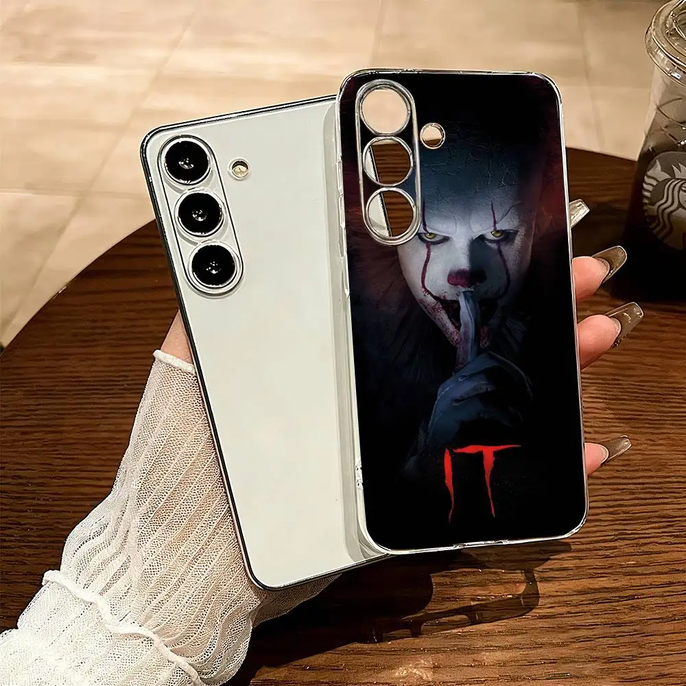 

Art the Clown horror T-Terrifiers Phone Case For SamsungA10,12,20,21S,30,31,40,50,51,52,70,71 Transparent Cover