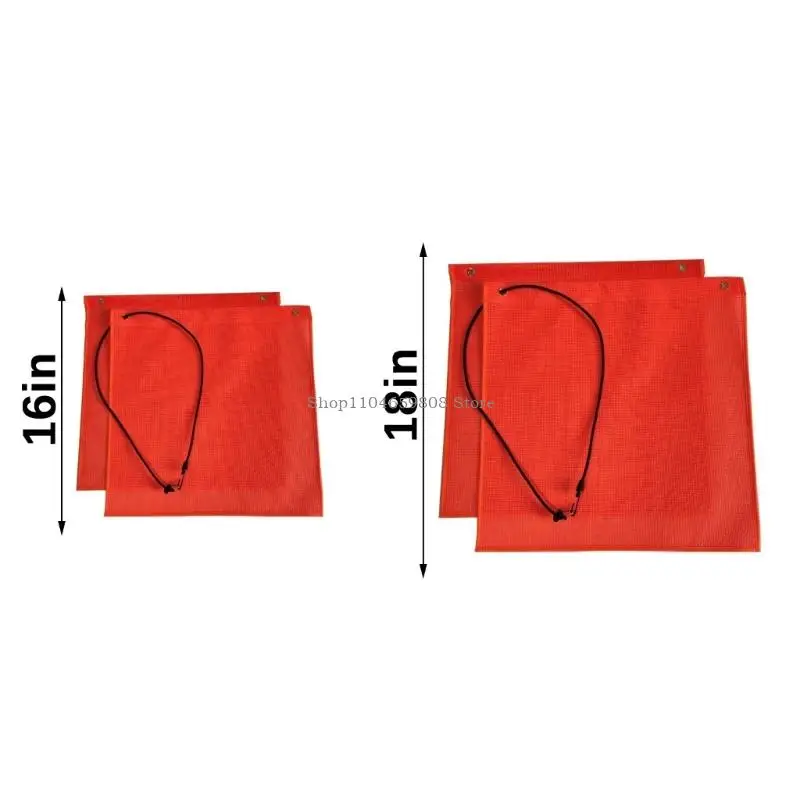 High Visibility PVC Safety Warning Flag With Elastic Rope For Vehicle Transport 12 Or 18Inch Warning Sign