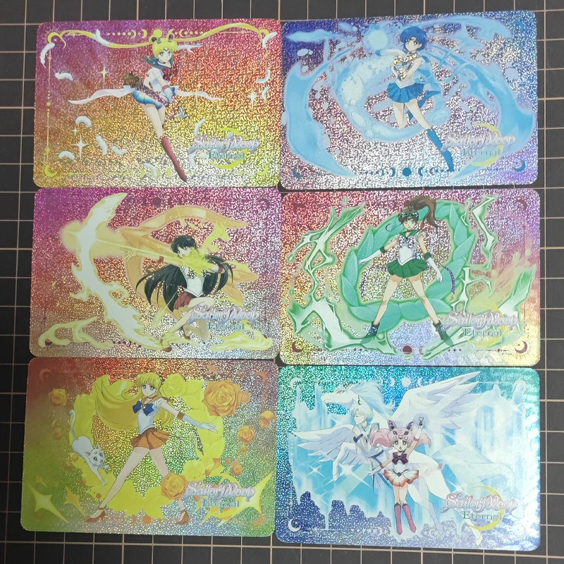 DIY Sailor Moon Tower of Saviors/TOS Linkage Series Refractive Flash Card Anime Peripheral Game Collection Card Holiday Gift