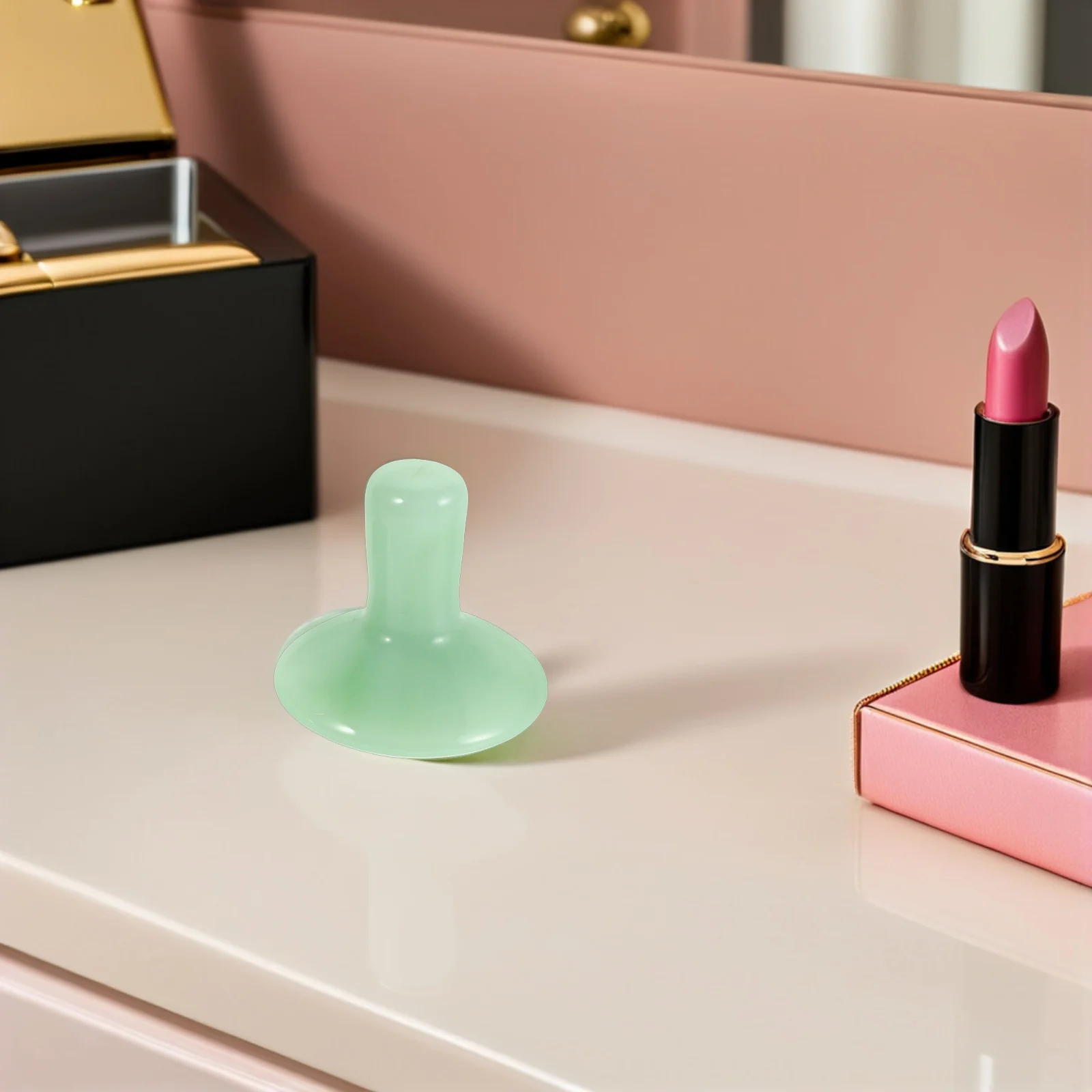 2 قطعة اليشم تدليك الوجه حجر الفطر على شكل أداة غواشا لنحت الوجه الخطوط الدقيقة تقليل الدورة الدموية تعزيز العناية بالبشرة #2