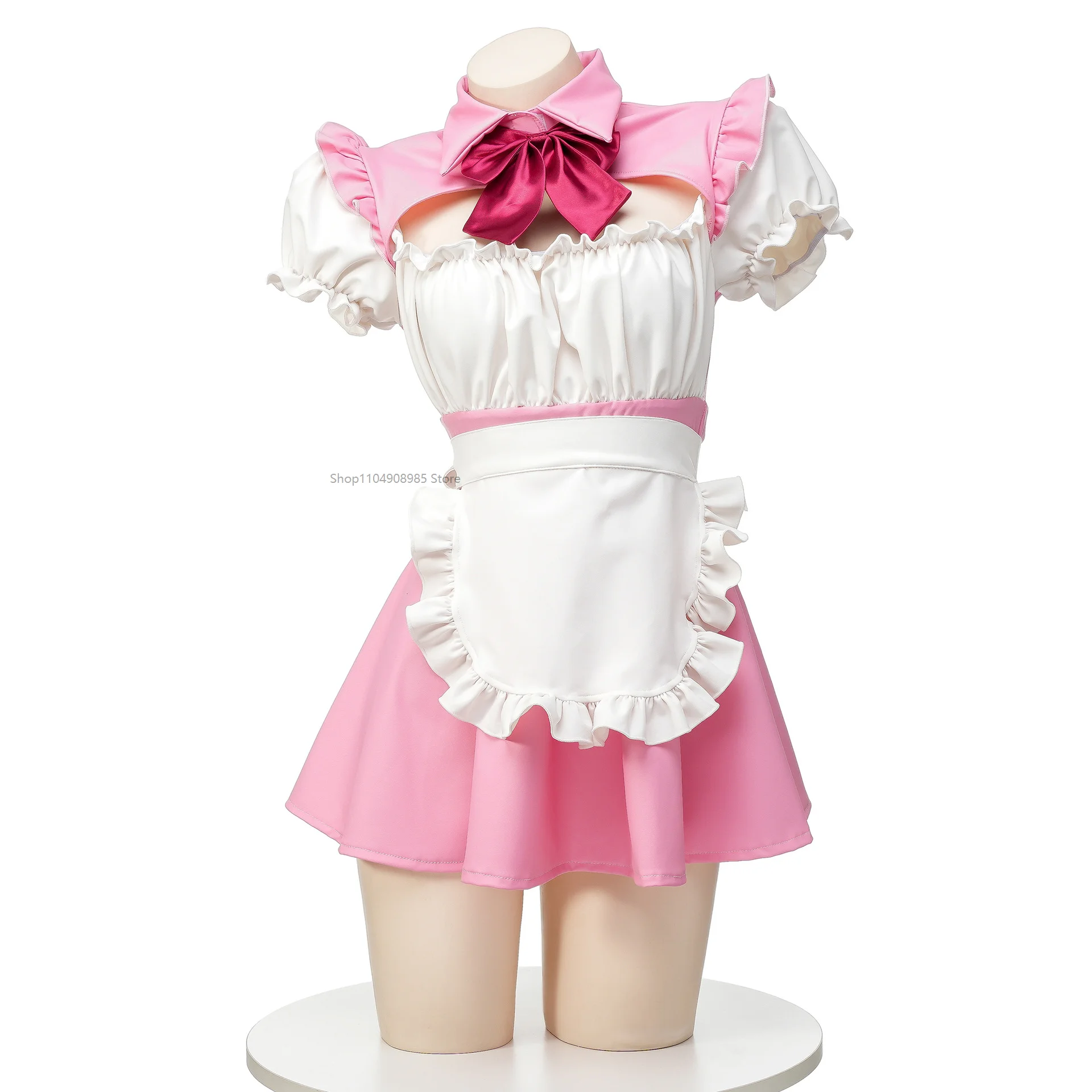 

Japanese Anime Lolita Girl SAKURA Pink School Student Maid Uniform Cosplay Costume Halloween Carnival Clothes