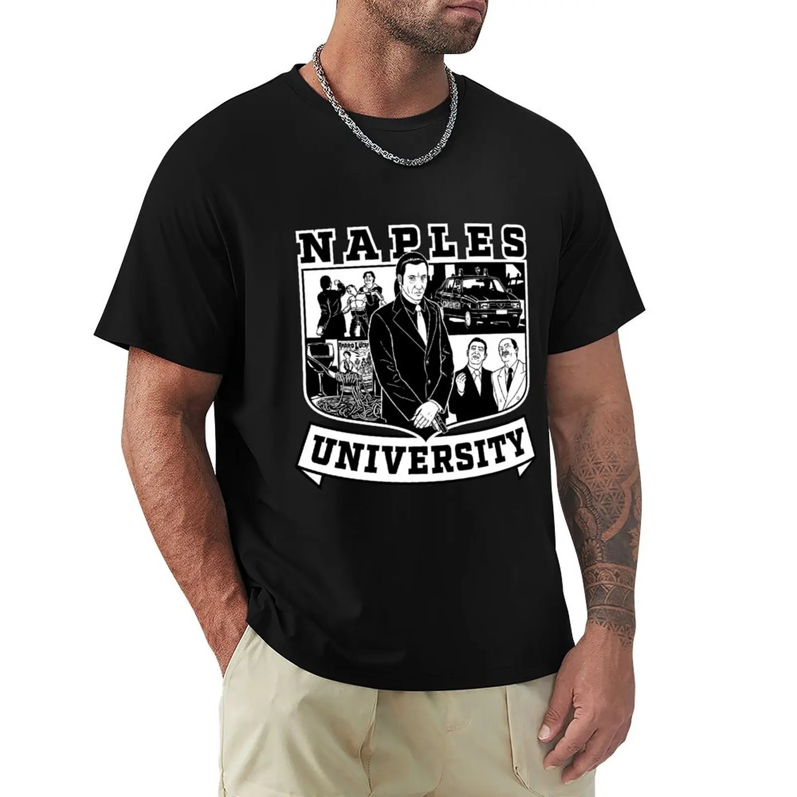 Naples University - The Sopranos T-Shirt man t shirt cotton T-Shirt