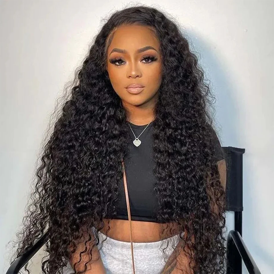 

13x4 Парики фронта шнурка Человеческие волосы Волна воды Бесклеевые парики для женщин Предварительно выщипанные детские волосы Парики из натуральных волос