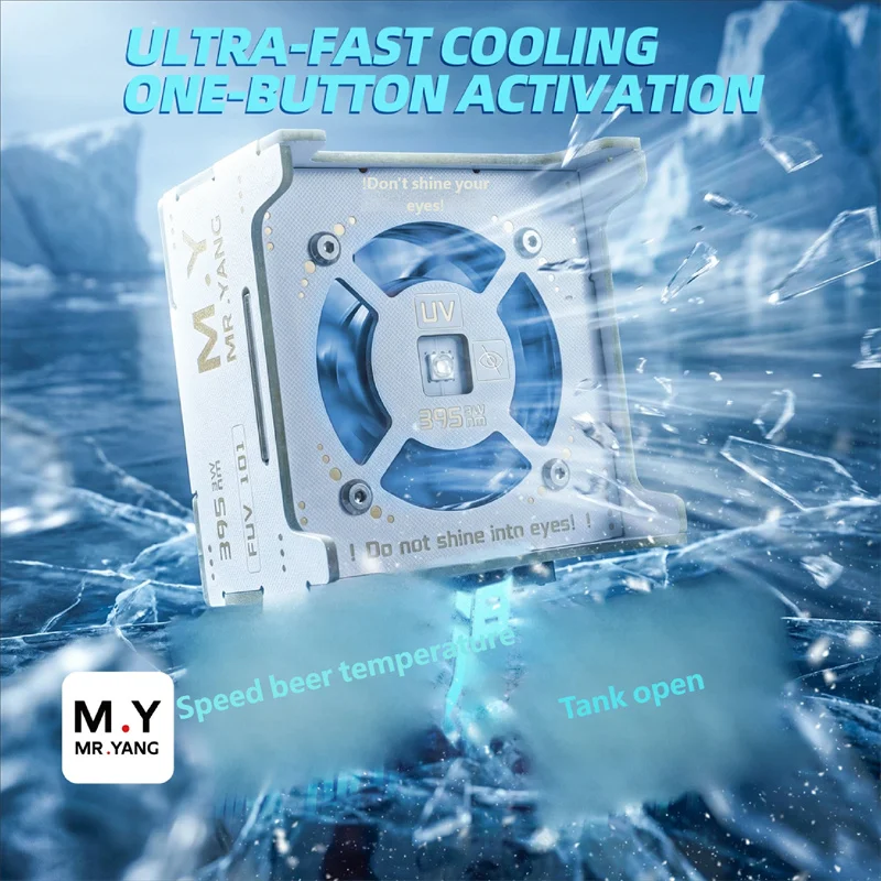 YCS Mr.Yang FUV101 Curing Cooling Fan Low Noise High Speed for UV Glue Curing Lamp 3D Printer Resin Workbench Heat Dissipation